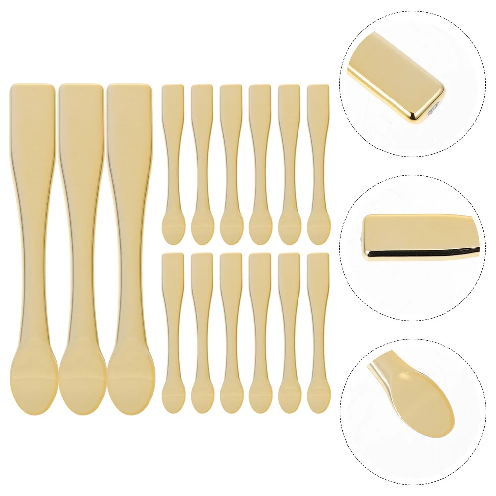 

Spatula Makeup Cream Spoons Mixing Facial Applicator Beauty Spoon Scoop Spatulas Metal Disposable Lotion Face Skincare Scoops