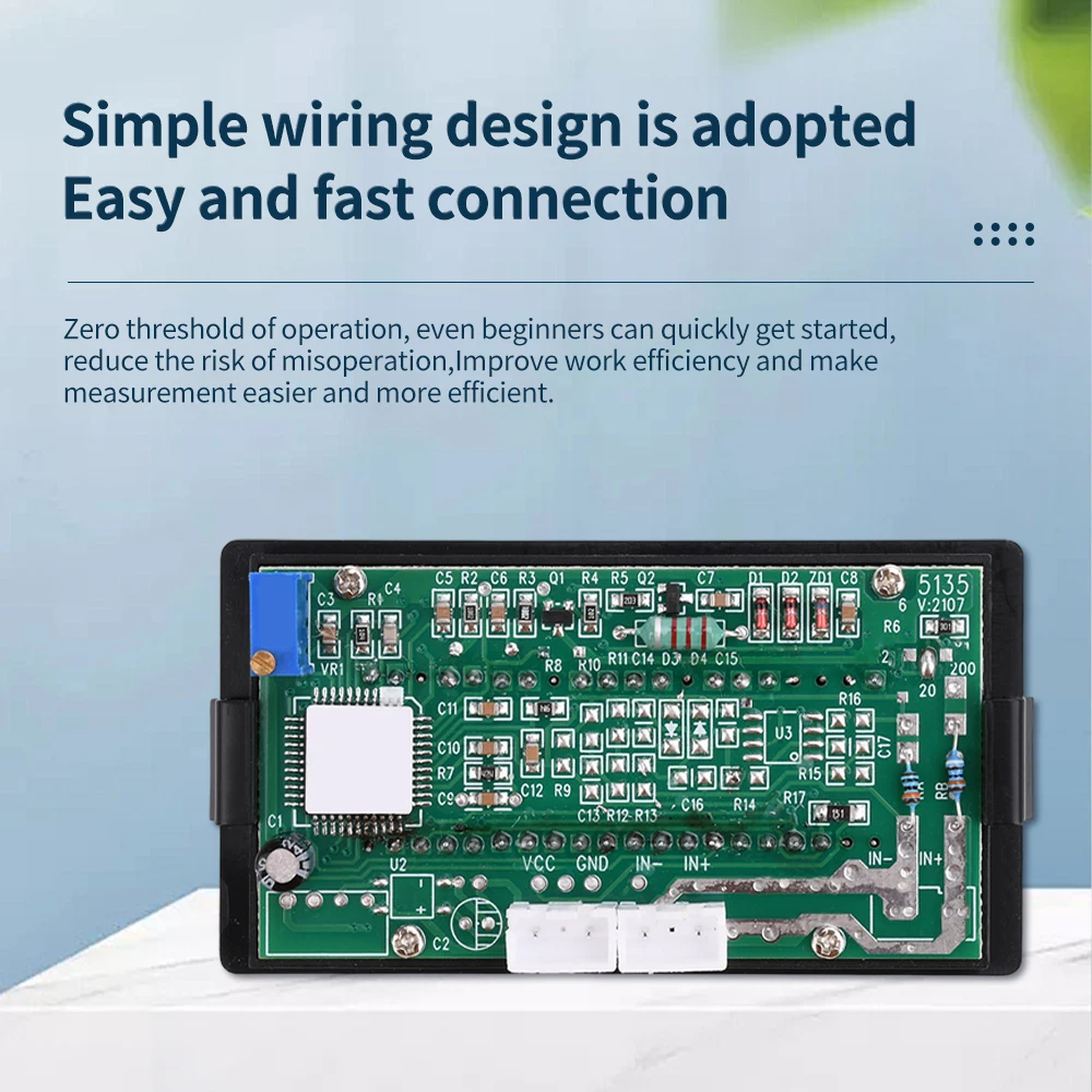 VHHD 5135A цифровой вольтметр постоянного тока 5 В 200 мВ/2 В/20 В/200 В/500 В/1000 тестер