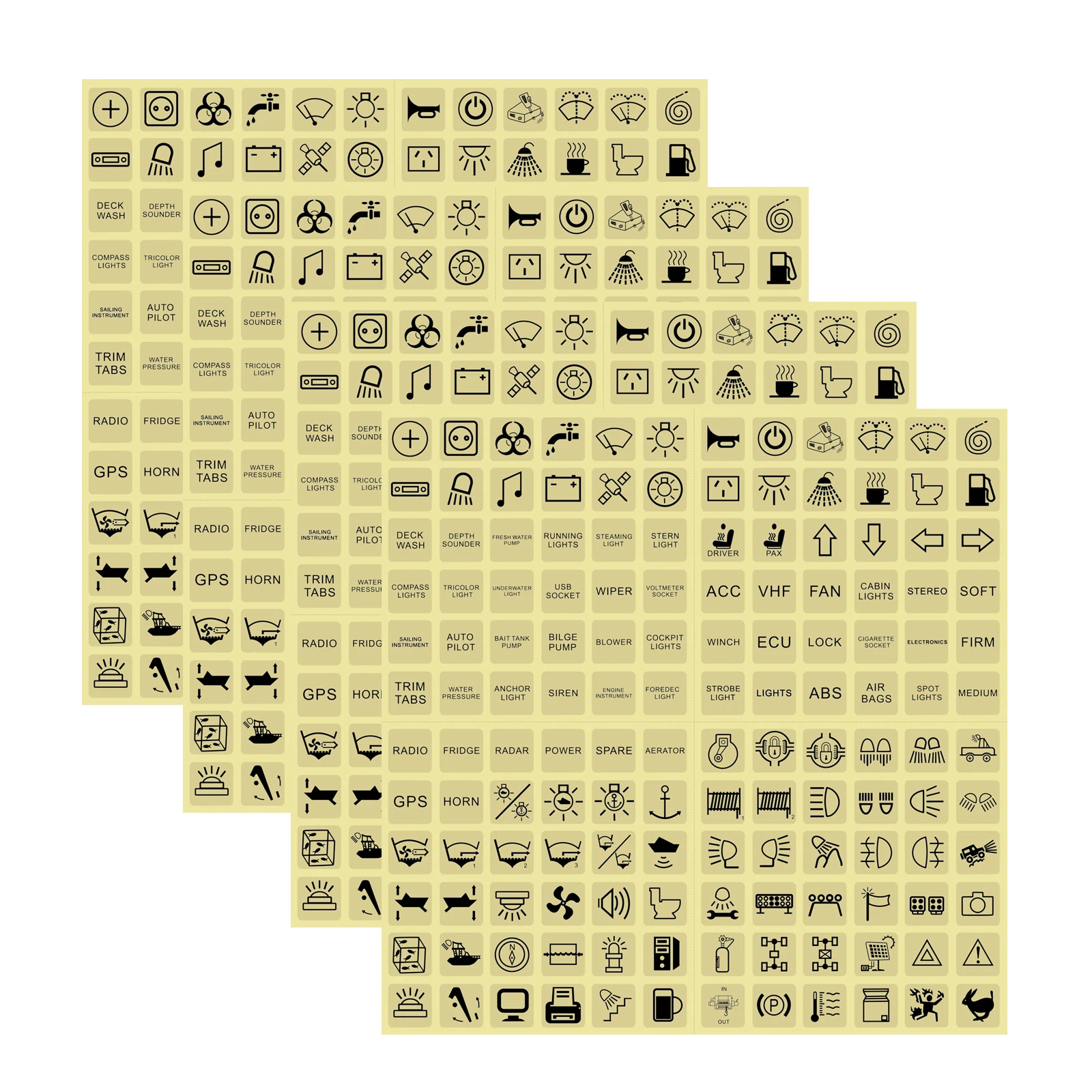 

4 шт. наклейки на клавишный выключатель, наклейки для отделки автомобильной лодки, наклейки для инструмента, ярлыки, ярлыки с ночным свечением, ярлык с световым индикатором