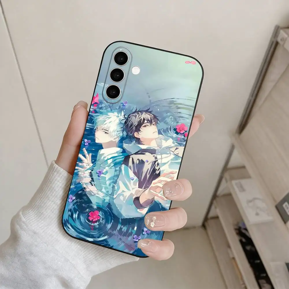 Фото Популярный аниме-чехол L-Link Click из черного мягкого силикона для Samsung Galaxy A73, A72, A71, A70, A53, A52, A51 №2