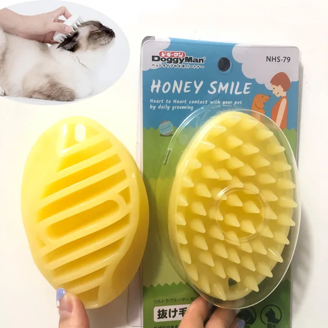 Pet Products For Dog Cat Massage Brush Combs Cleaner Puppy Hair Removal Slicker Brushes Wash Tools Soft Gentle Silicone Bristles 1