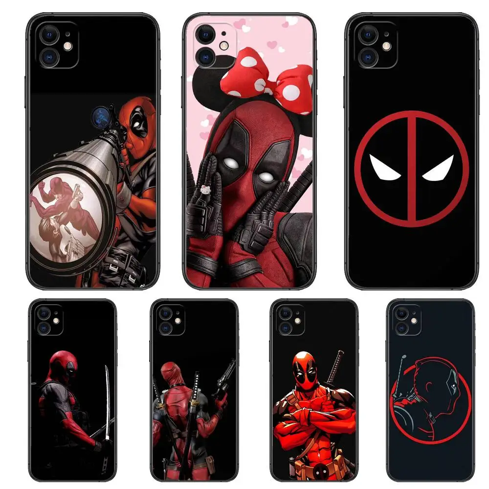 

Marvel Deadpool Phone Cases For iphone 13 Pro Max case 12 11 Pro Max 8 PLUS 7PLUS 6S XR X XS 6 mini se mobile cell