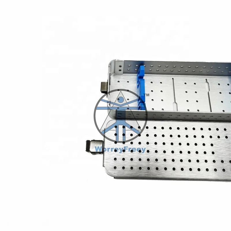 

Aluminum Alloy sterilization box sterilising trays for laparoscope