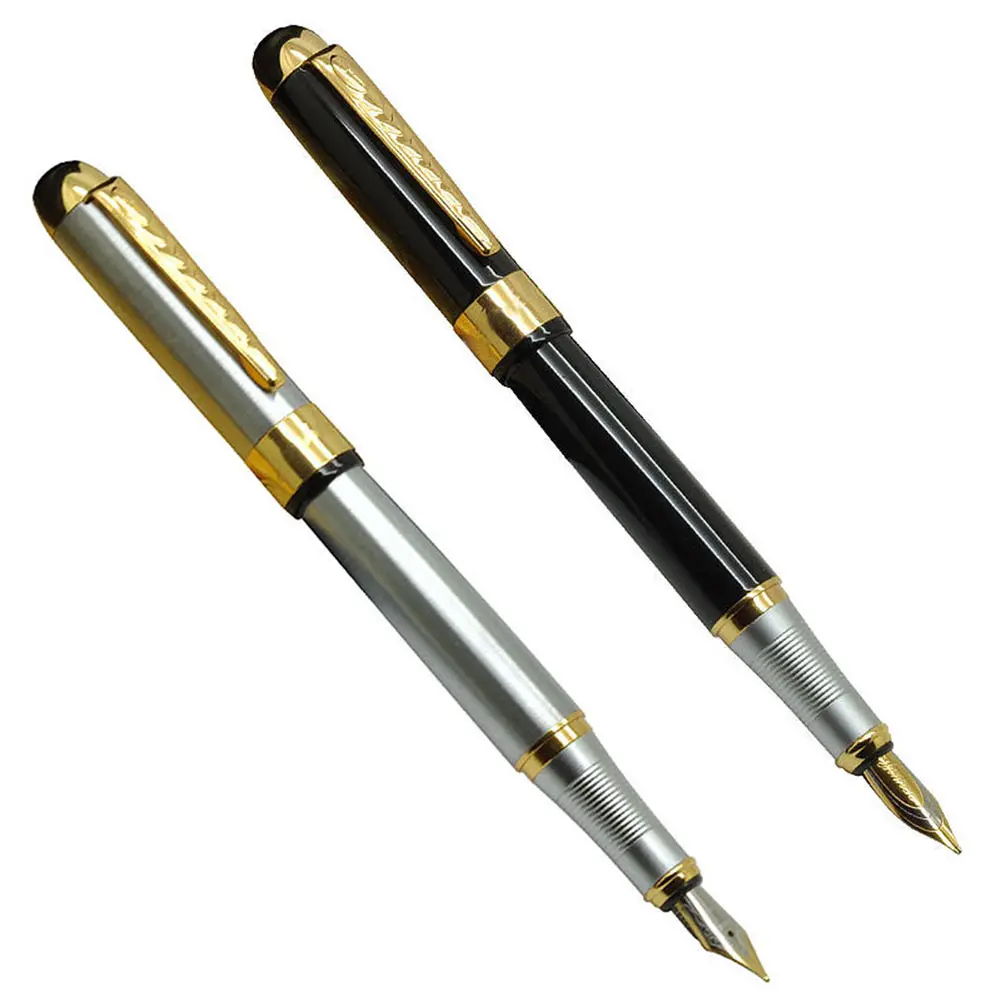 

New Noble Stainless Fountain Pen Nib Trim Removable Ink Converter Pens Elegant Gifts Writing Pens for Home Office School Supply