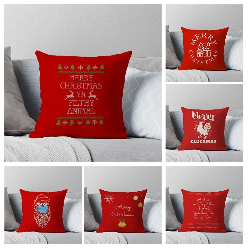 

House Decorative Home Pillowcase for sofa Cushion Cover 45*45 Nordic 40*40cm 40x40cm 50x50 Living Room abstract grey 60x60 black