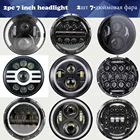 DRL 7 светодиодный светодиодные фары для Lada niva 4X4 suzuki samurai Автомобильные фары Дневные ходовые огни s для Jeep Wrangler JK TJ патруль