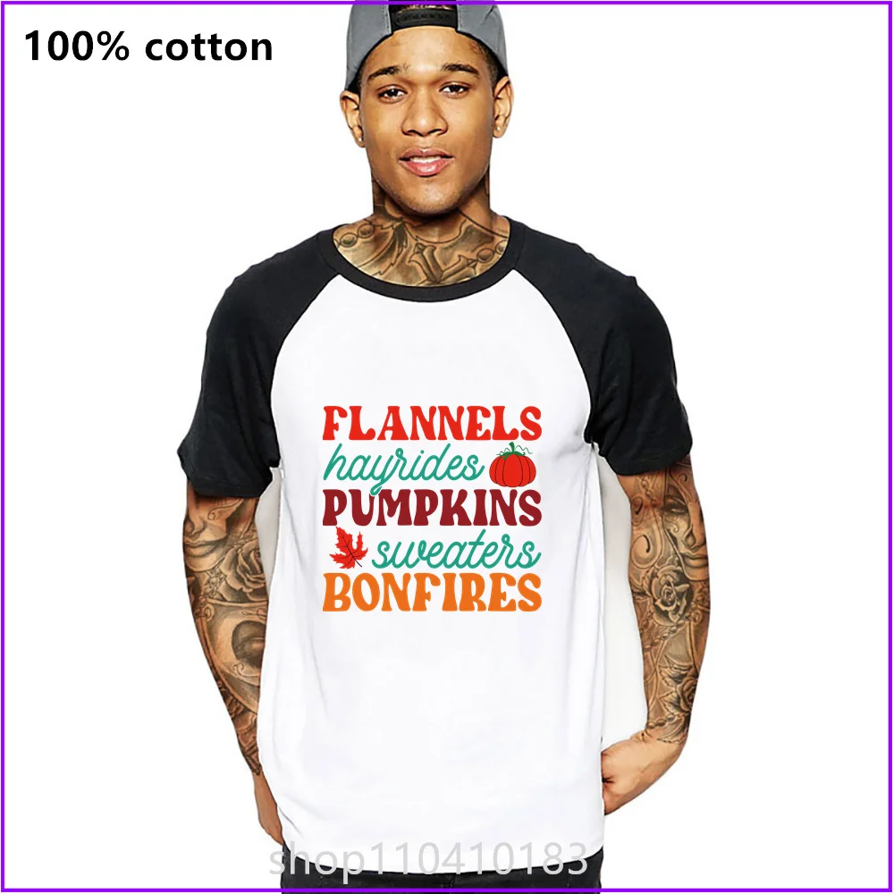 Flannels Hayrides Pumpkins Sweaters Bonfires T Shirts For Men'S Women Tshirt T-Shirt American Apparel Screen Printing Anime Cost