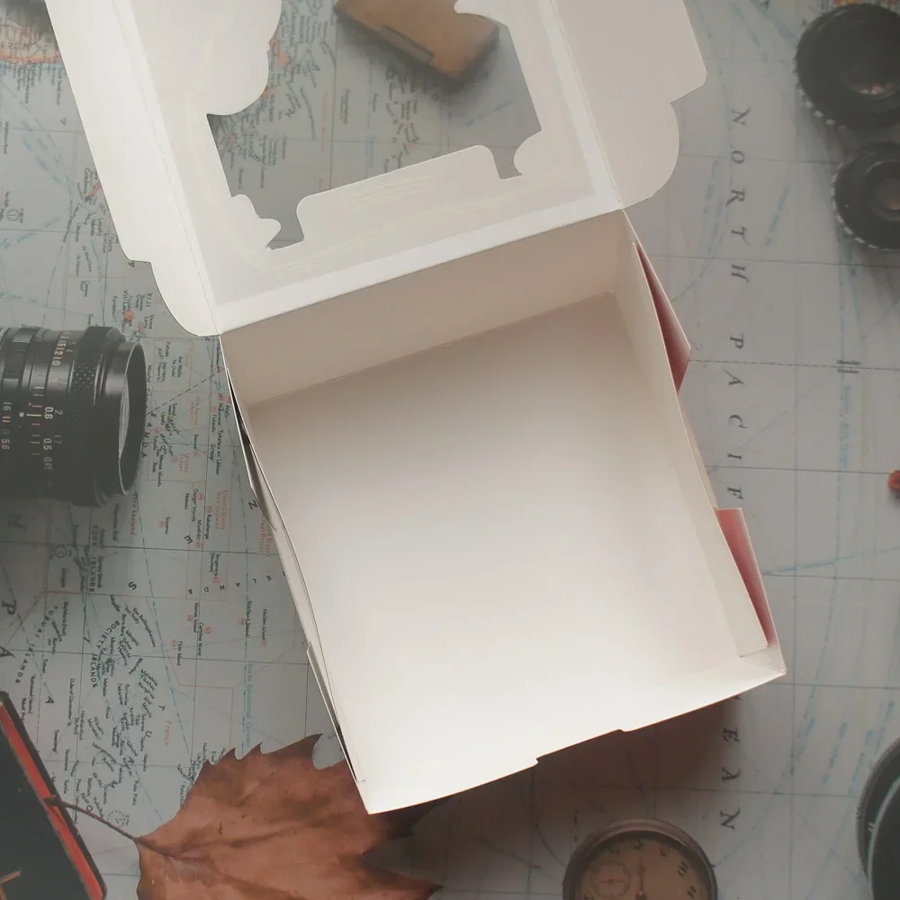 Красная рождественская елка коробка для кексов дизайн 10 шт. испечь Упаковочная