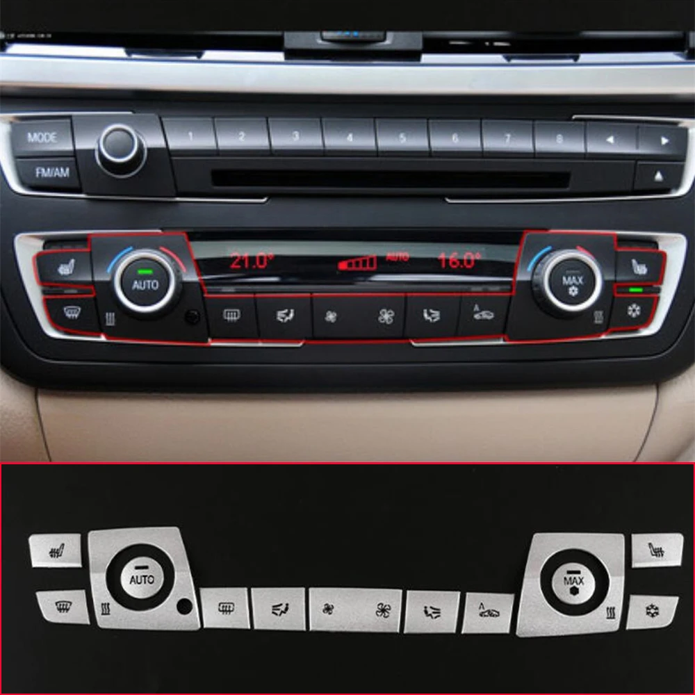 

Alloy Air Conditioner Switch Button Trim For BMW 3 4 Series F30 GT 2013-2019 Interior Car Accessories