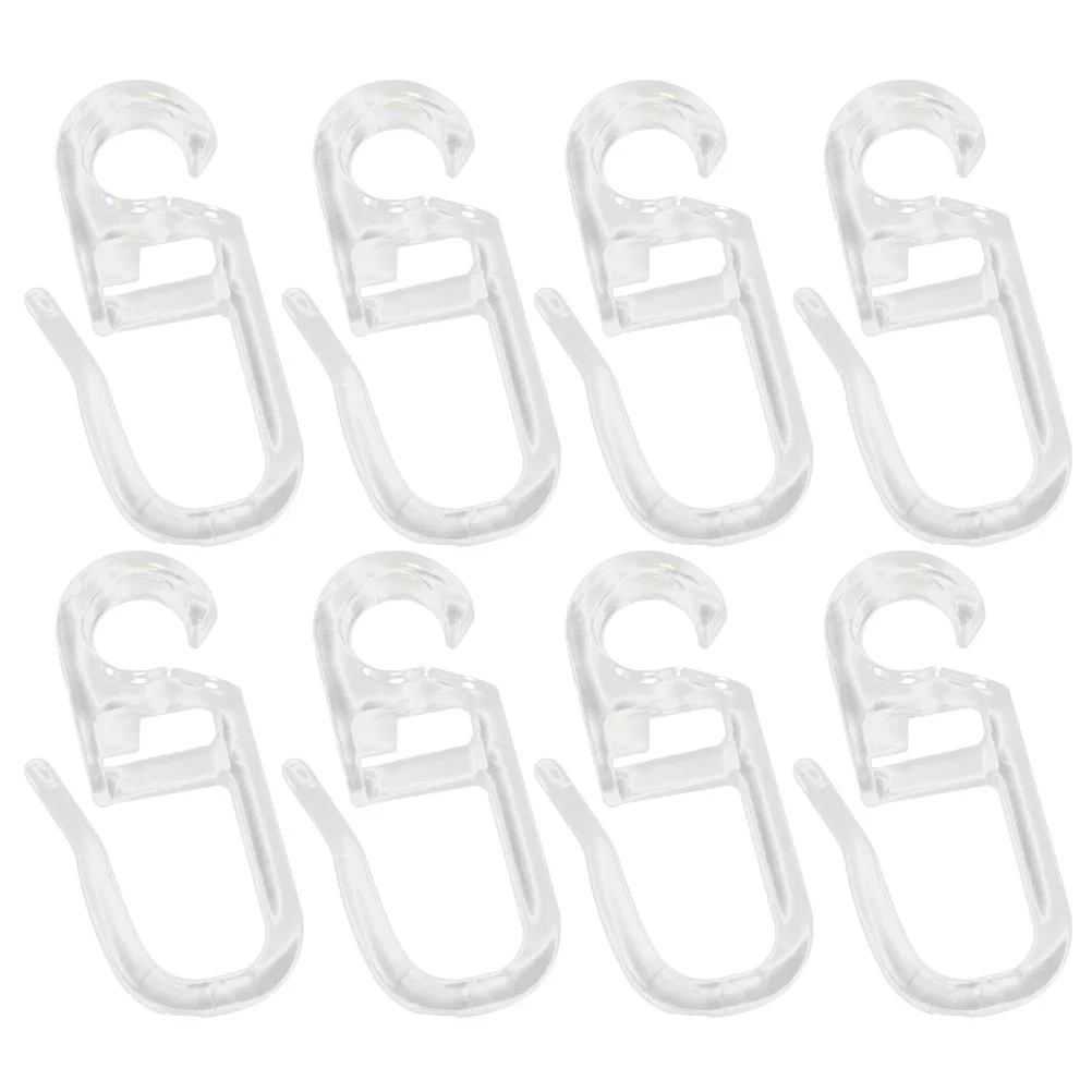 

50pcs Bed Curtain Special Hook Accessories Curtain Hanging Ring Curtain Roll Universal Curtain Sliding Curtain Hooks for Home