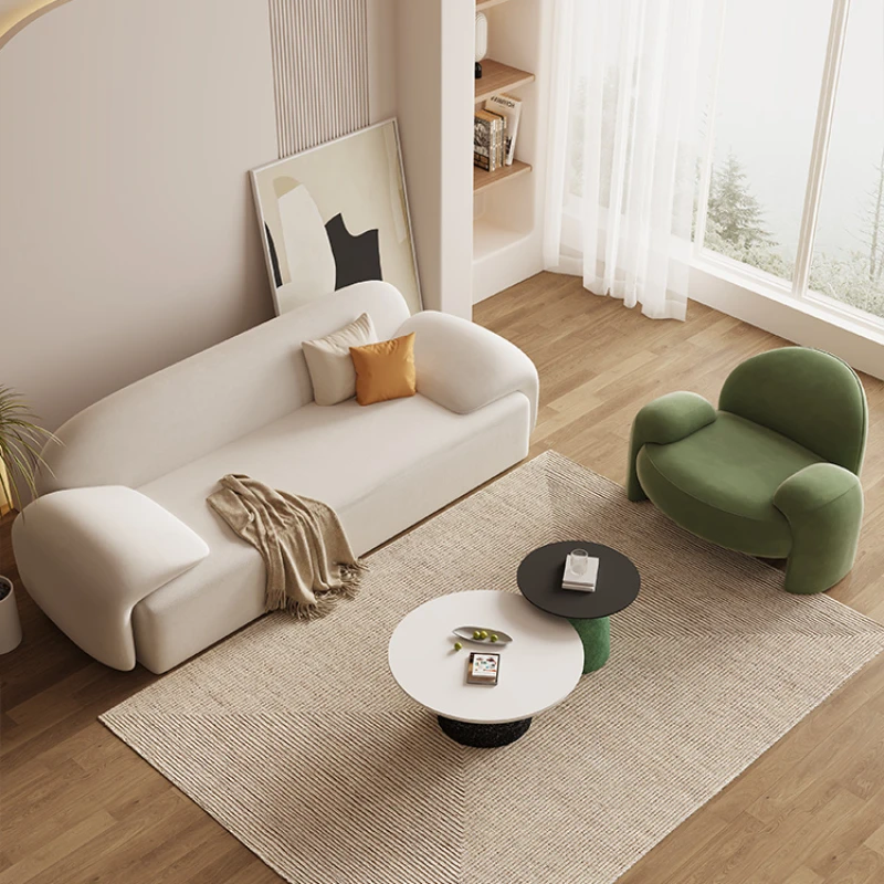 

Modern Living Room Sofa Bedroom Lazy Puffs Luxury Outdoor Sofa Leather Single Headboards Meubles De Luxe Theater Furniture MZY