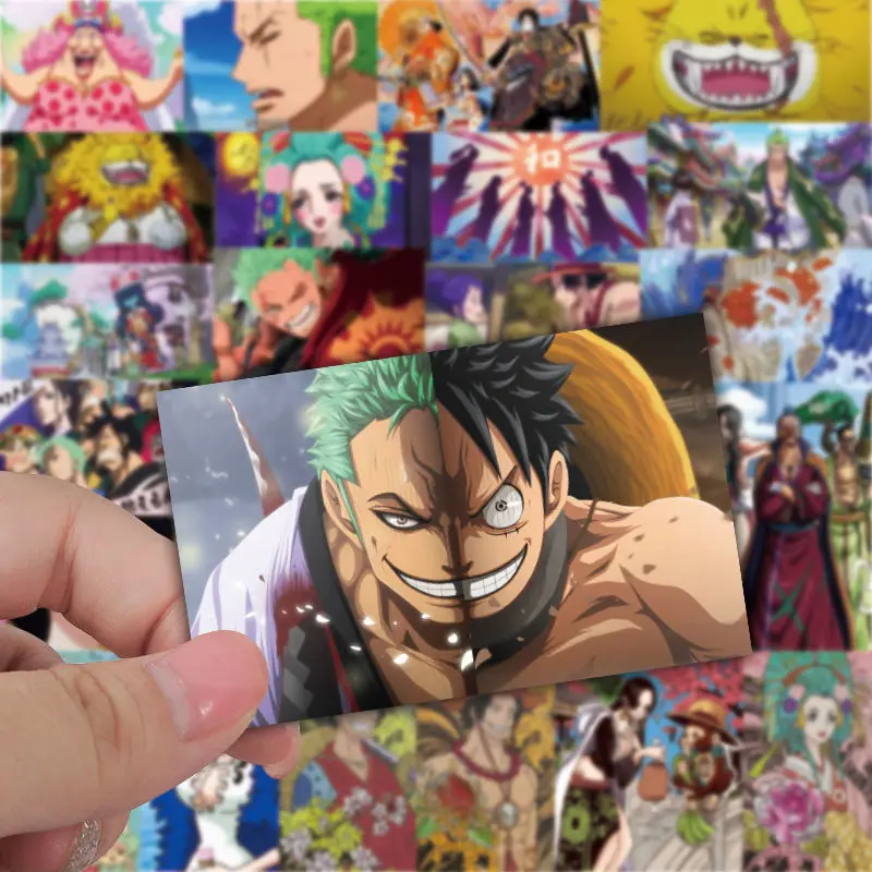 

53 Pieces of One Piece Stickers Luffy Zoro Boa Hancock Luggage Decoration Cartoon Waterproof Journal Stickers