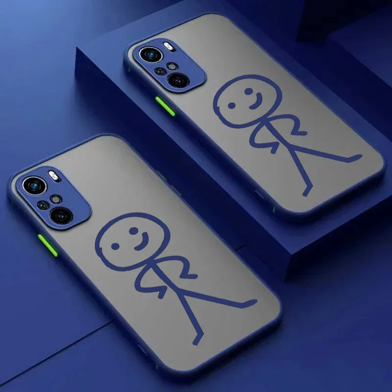 Matchstick Men Phone Case For iPhone 16 15 13 11 12 14 Pro Max Mini X XS XR 7 8 Plus SE Shockproof Bumper Covers Fundas Shells