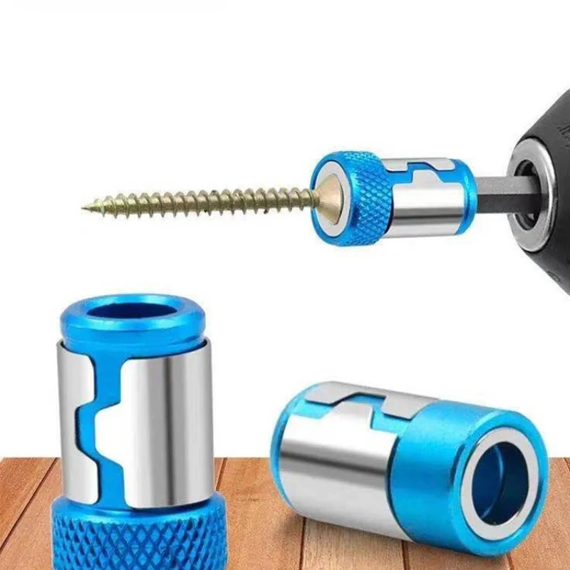 

Universal Magnetic For 6.35mm 1/4" Drill Bit Magnet Powerful Ring Strong Magnetizer Electric Screwdriver Bits