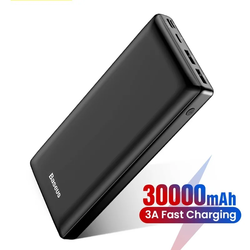 

Baseus Power Bank 30000mAh Powerbank USB C Fast Poverbank For Xiaomi iPhone 12 Pro Portable External Battery Charger Pover bank