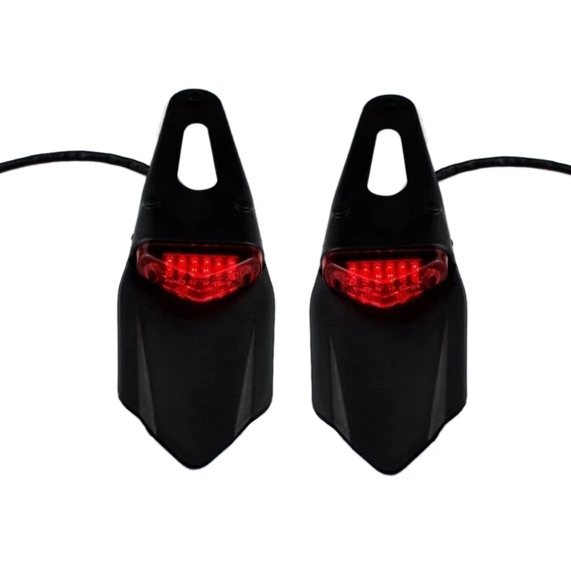 

2X Rear Fender LED Brake Red Tail Motocross Motocross XR CRF KLX ENDURO EXC