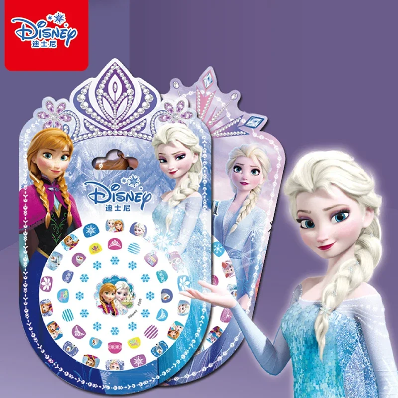 Disney Frozen мультфильм игрушки наклейки для ногтей принцесса Микки Маус София