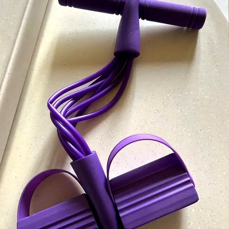 4-трубный съемник педалей для йоги женские эспандеры тренировка живота талии рук