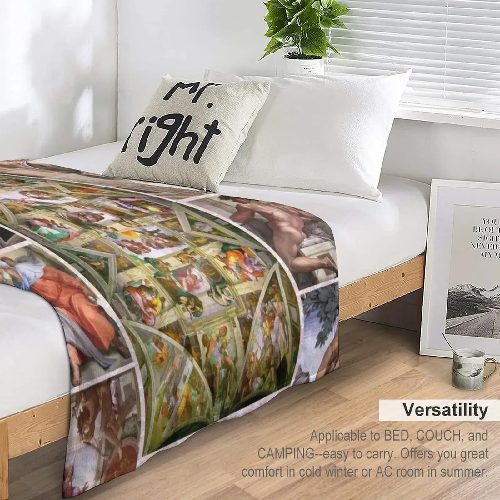 Одеяло Sistine Chapel тонкий забавный подарок меховые одеяла