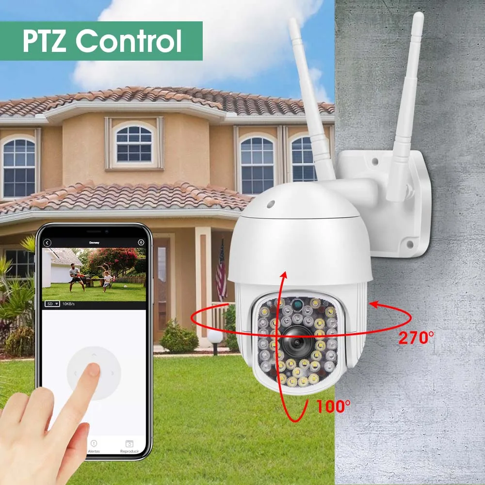 HONTUSEC Yoosee HD IP Camera 5MP WiFi PTZ Outdoor Waterproof Wifi Security Human Automatic Tracking Night Vision |