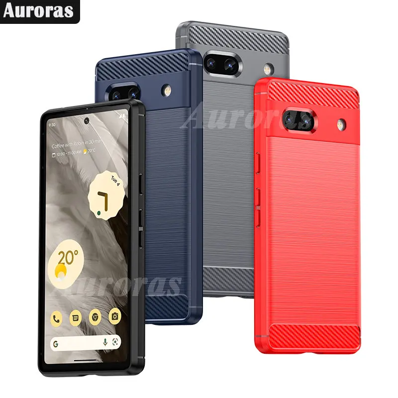 

Auroras For Google Pixel 7A Case Brushed Texture PU Leather Soft Shell For Google Pixel 7 Pro Full Coverage Anti-fall Back Cover