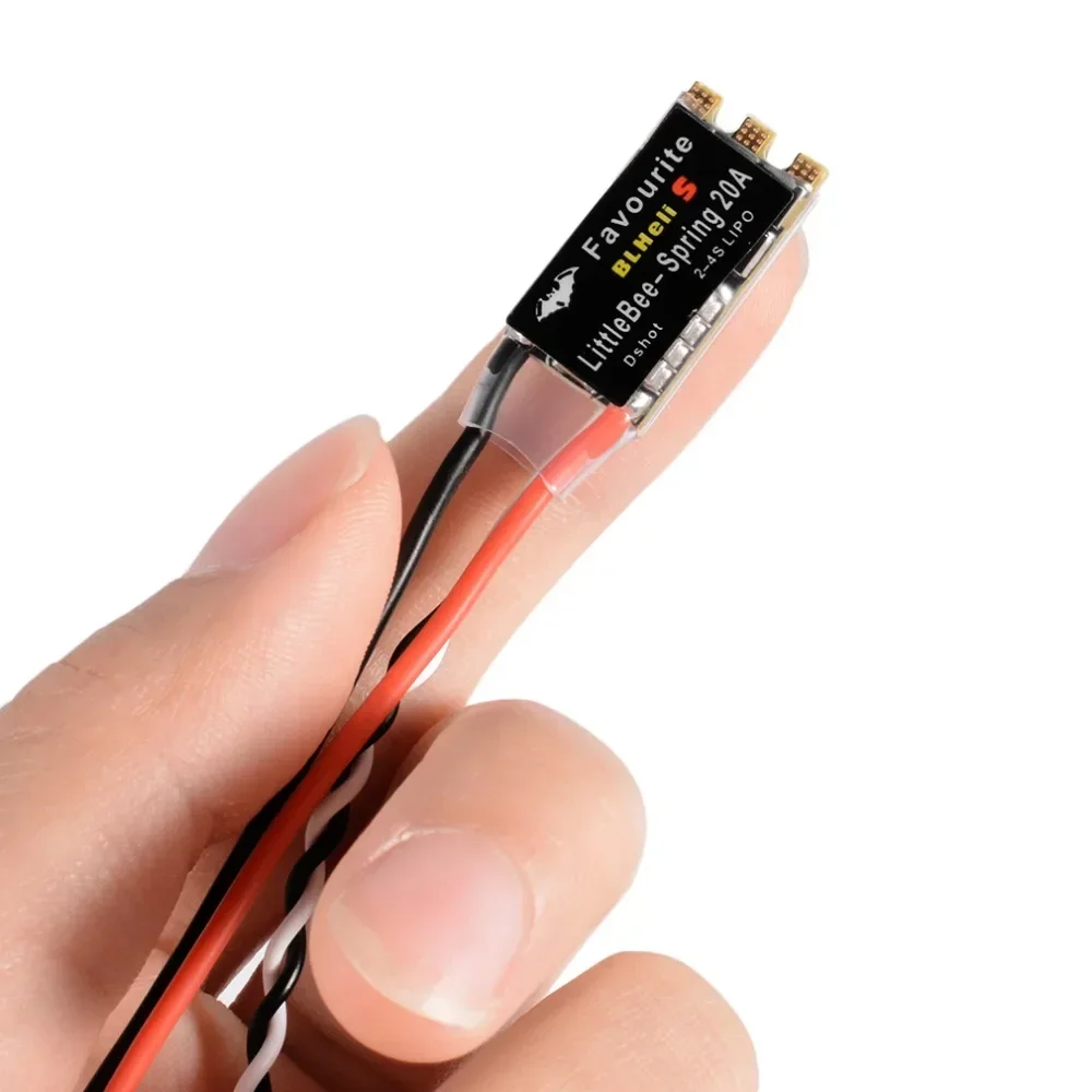 Фото FVT LittleBee Little Bee BLHeli_S ESC DSHOT SPRING 20A ESC BLHeli S Контроллер скорости 2-4S для гоночного дрона FPV №1