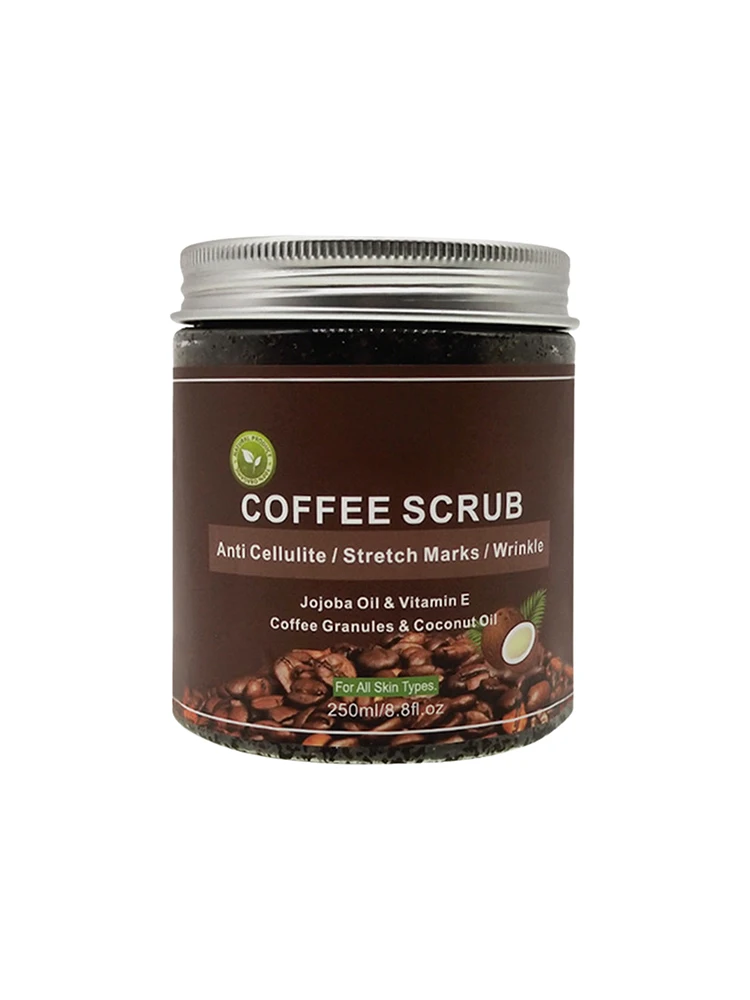 

Coffee Scrub Organic Sea Salt & Coffee Grit Body Scrub Exfoliator & Cellulite Remover Skin Care Supplies For Anti Cellulite And