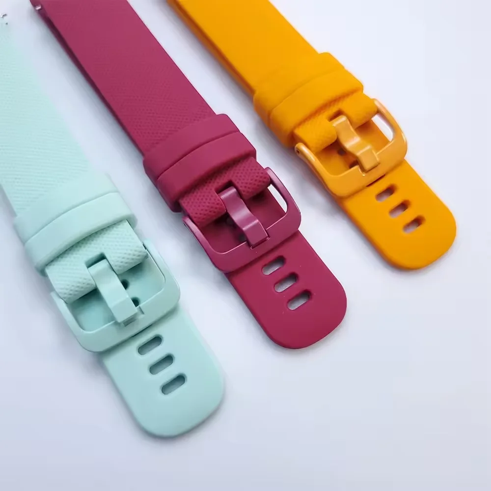 Фото 20mm 22mm Silicone Strap for Garmin Forerunner 165 55 265 965 255/Active 5/Vivoactive 5/Vivomove Trend Bracelet Wristband Correa №4