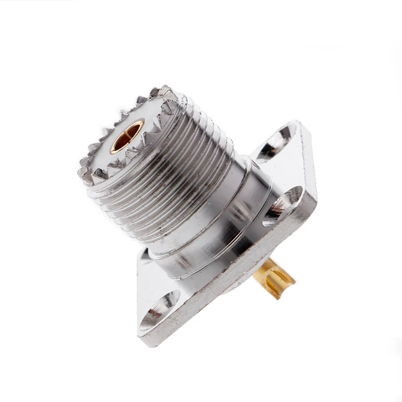 Панельный шасси UHF Female SO239, фланцевое крепление, паяльная чаша, радиочастотный соединитель