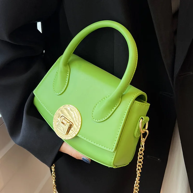 

High-quality texture small bag women's 2022 new summer all-match portable small square bag fashion chain messenger bag tide