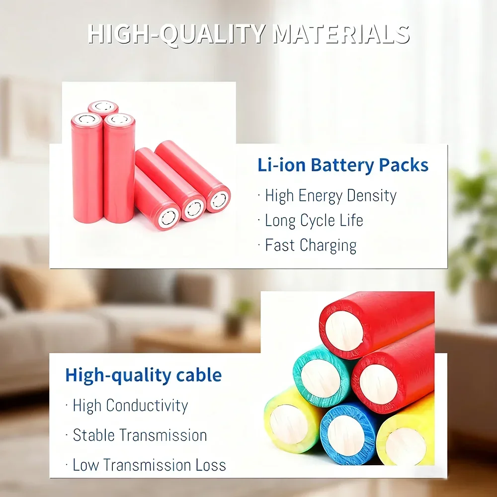 S10-LI-144-5200 Сменный аккумулятор 12800 мАч для пылесоса Ecovacs DeebotT5 T8 + T9 T9 + Ozmo950 T10 DX65 DX93 DX96 X1 Series (art.: 3920d213c2fef) - 3920d213c2fef