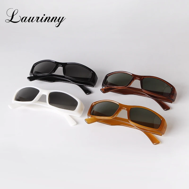 Солнцезащитные очки y2k мужские для спорта брендовые дизайнерские узкие