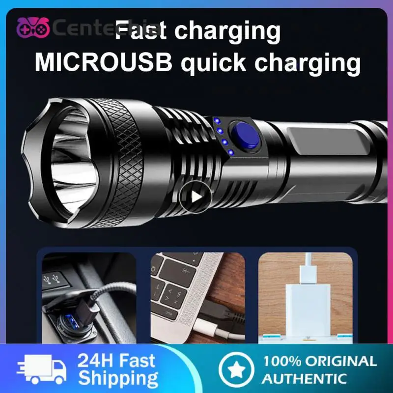 

For Hunting Cycling Climbing Ultra Powerful Flashlight Three Modes Waterproof Usb Rechargeable Light 3000ma Portable Lantern