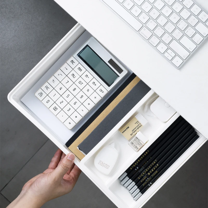 

Self Stick Hidden Desk Organizer Storage Box Under Desk Drawer Holder Stationery Case Makeup Sundries Storage Pencil Pen Holder