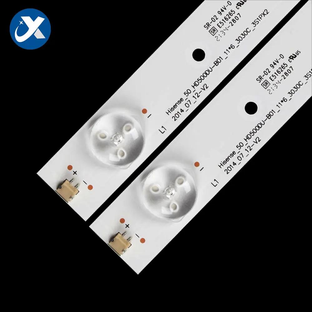 5 комплектов 50in 504 мм Светодиодная лента для подсветки Hisense 6LED 6V 2W 50K320U 50EC590UN 50K560U 50EC620UA HD500DU 50K320UW 50CU6000 50H7GB