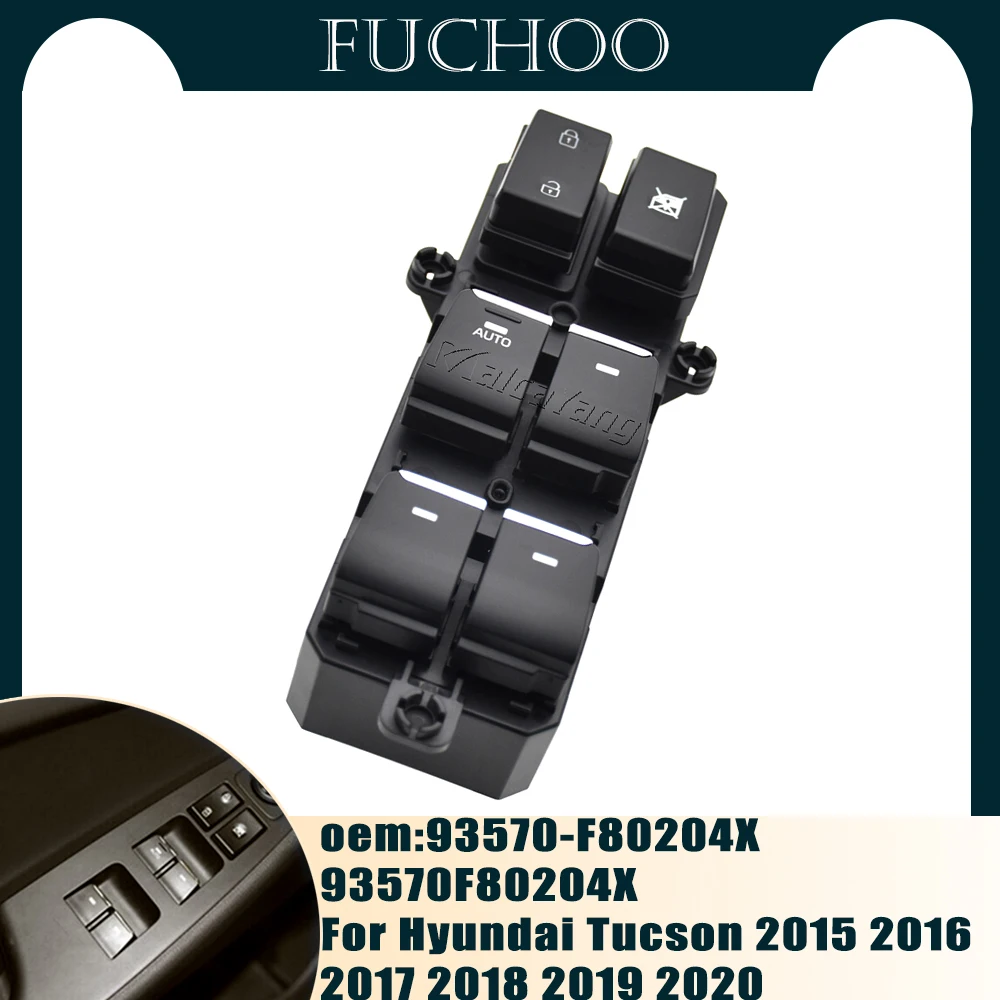 Переключатель Стеклоподъемника Электрический для Hyundai Tucson 2015 2016 2017 2018 2019 2020 93570-F80204X
