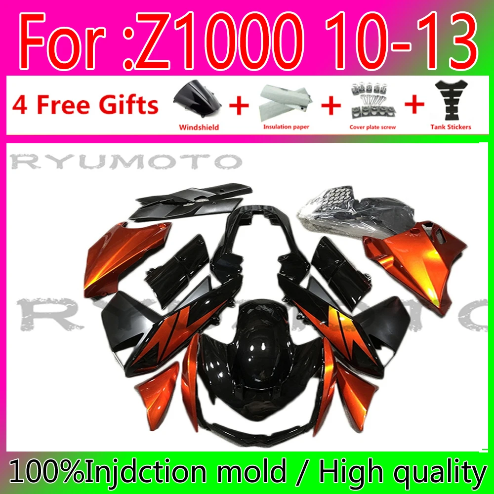 

New ABS Motorcycle Fairings For kawasaki Z1000 2010 2011 2012 2013 Z1000 2010 2013 ABS Plastic Injection Bodywork Fairing