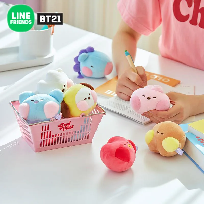 

Bt21 Kawaii Miniini Series Cute Decompression Toys Cartoon Animation Plush Girl Heart Doll Girl Birthday Gift LINE FRIENDS