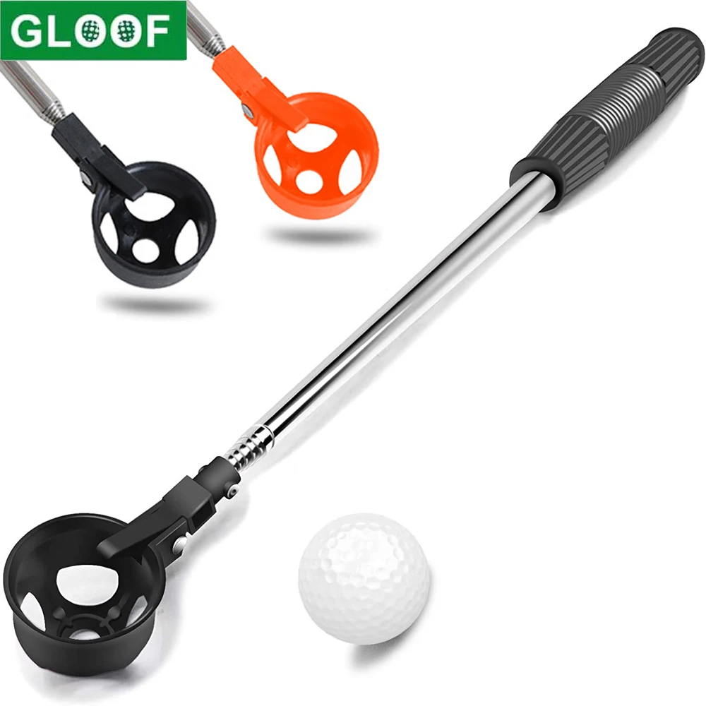 

Golf Ball Retriever,Stainless Extendable Golf Ball Retriever with Automatic Locking Scoop,Golf Accessories Golf Gift for Men