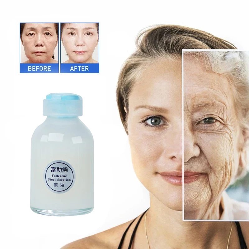 

Fullerene Original Solution To Lighten Fine Lines Dry Lines Brighten Lift and Tighten Facial Essence Remove Wrinkles Firm Skin