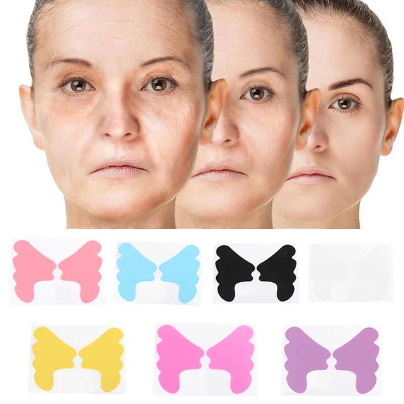 

1Pairs Silicone Cheek Anti-Wrinkle Pad Skin Care Lifting Tool Wrinkle Removal Sticker Anti Aging Reusable Patch Multi Color