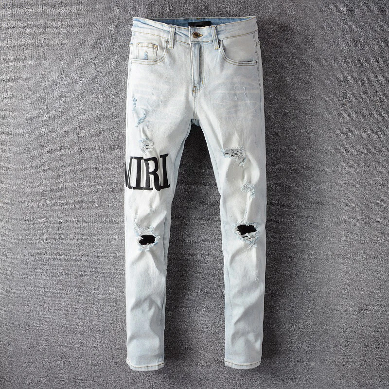 

Джинсы Pria Mewah Buatan Kristal Denim Ketat хип-хоп Pria