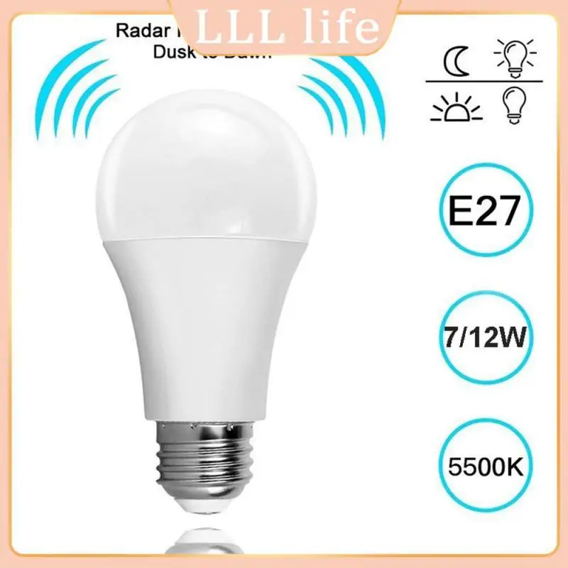 

E27 Automatic Induction Bulb Lamp Energy Saving Light Bulb Induction Auto Sensitive Led Bulbs Motion Sensor Light 220 V