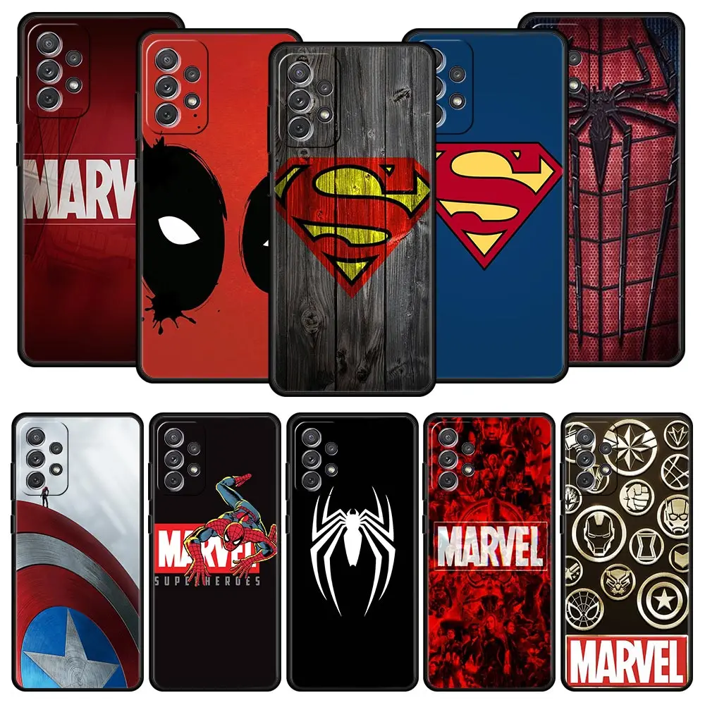 

Cover Case for Samsung Galaxy A12 A51 A32 A42 A21s A71 A52 A72 A53 A73 A10 A20 A30 A50 A70 A90 Trend Cell Capa Spiderman Marvel