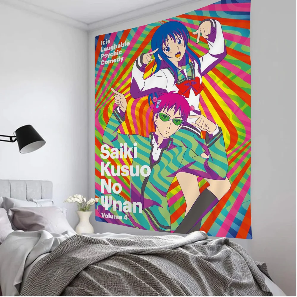 Япония мультфильм аниме Сайки К диаграмма гобелен богемные настенные гобелены