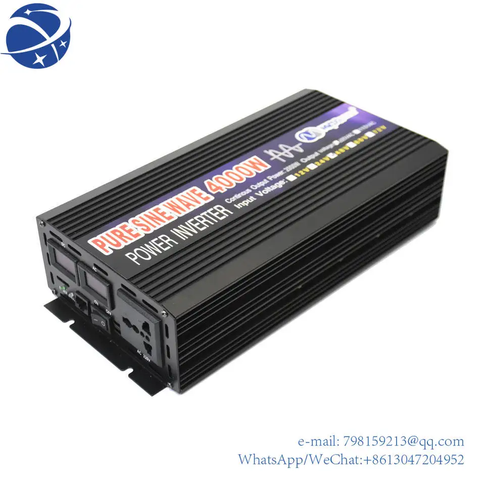 

Automotive LCD dual display high power DC12V to 220V 4KW 4000W pure sine wave inverter