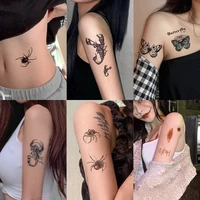3d three dimensional tattoo realistic color butterfly rose flower one time waterproof and sweat proof female temporary tattoo