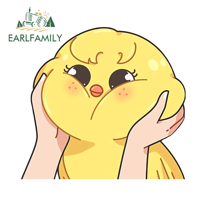 Фото EARLFAMILY Felix Bang Chan Chang Bin Hyun Jin Han Chibi Chicken Автомобильные наклейки Kawaii Детские подарки Автомобильные аксессуары JDM наклейки №1