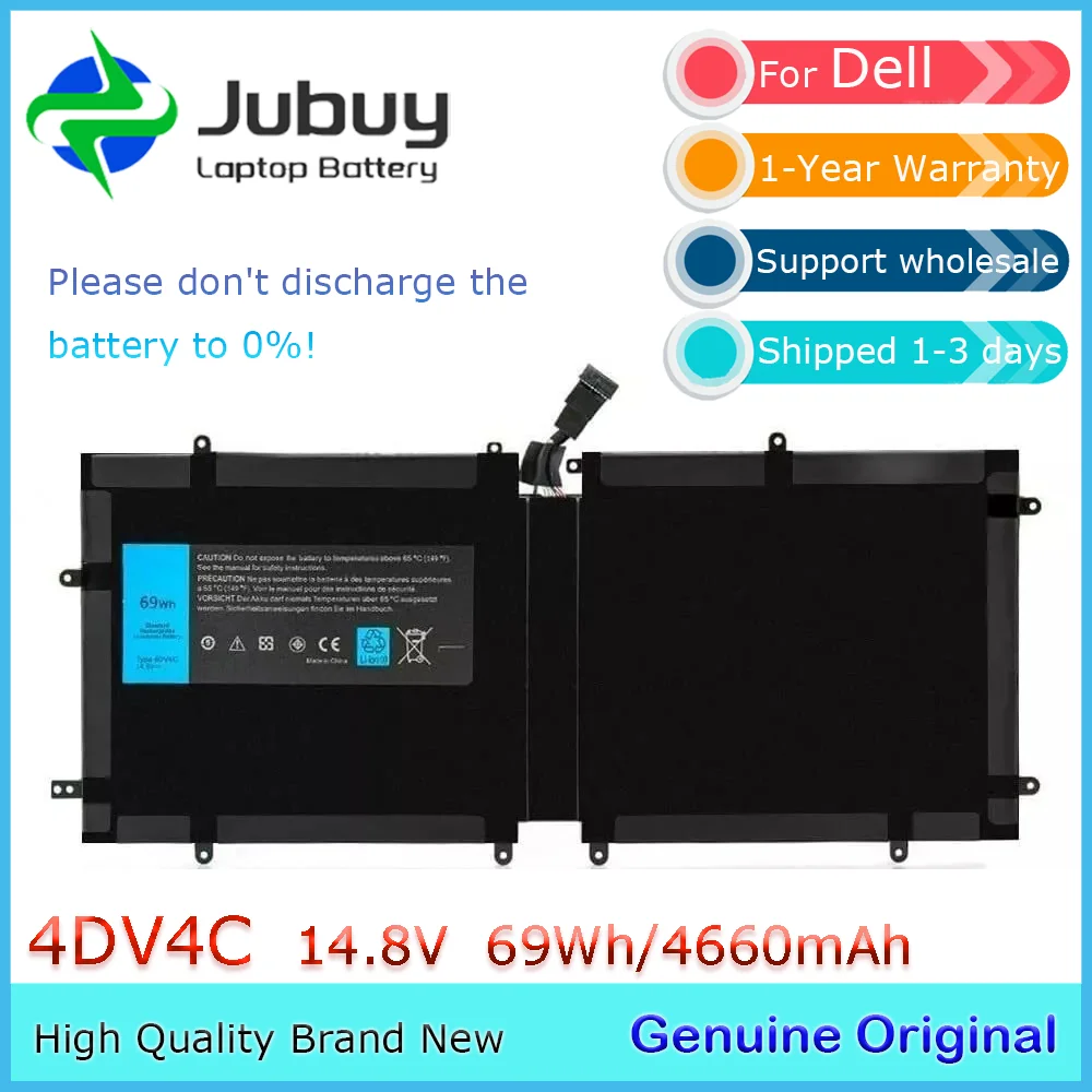 4DV4C 14 8 В 69 Втч оригинальный аккумулятор для ноутбука Dell XPS 18 1810 1820 Series Tablet 063FK6 63FK6