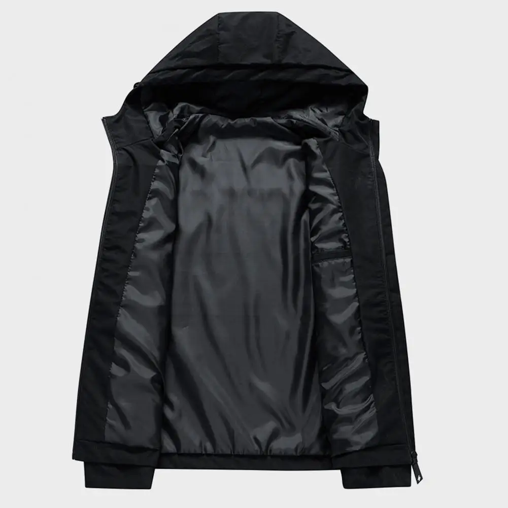 

Coat Solid Color Warm Pockets Relaxed Fit Zipper Coat Casual Jacket for Daily Wear